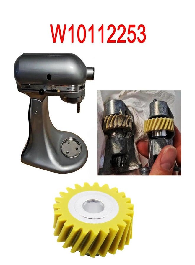 ZLLITONS W10112253 Mixer Worm Replacement W10380496 Carbon Brushes Gear for Whirlpool & KitchenAid Mixers Replace Parts 4162897 4169830 AP4295669(4-PCS) - Image 5